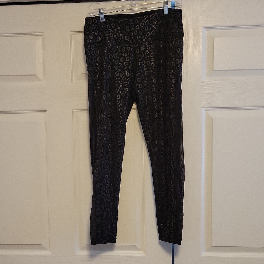 Victoria's Secret Black Leopard Leggings